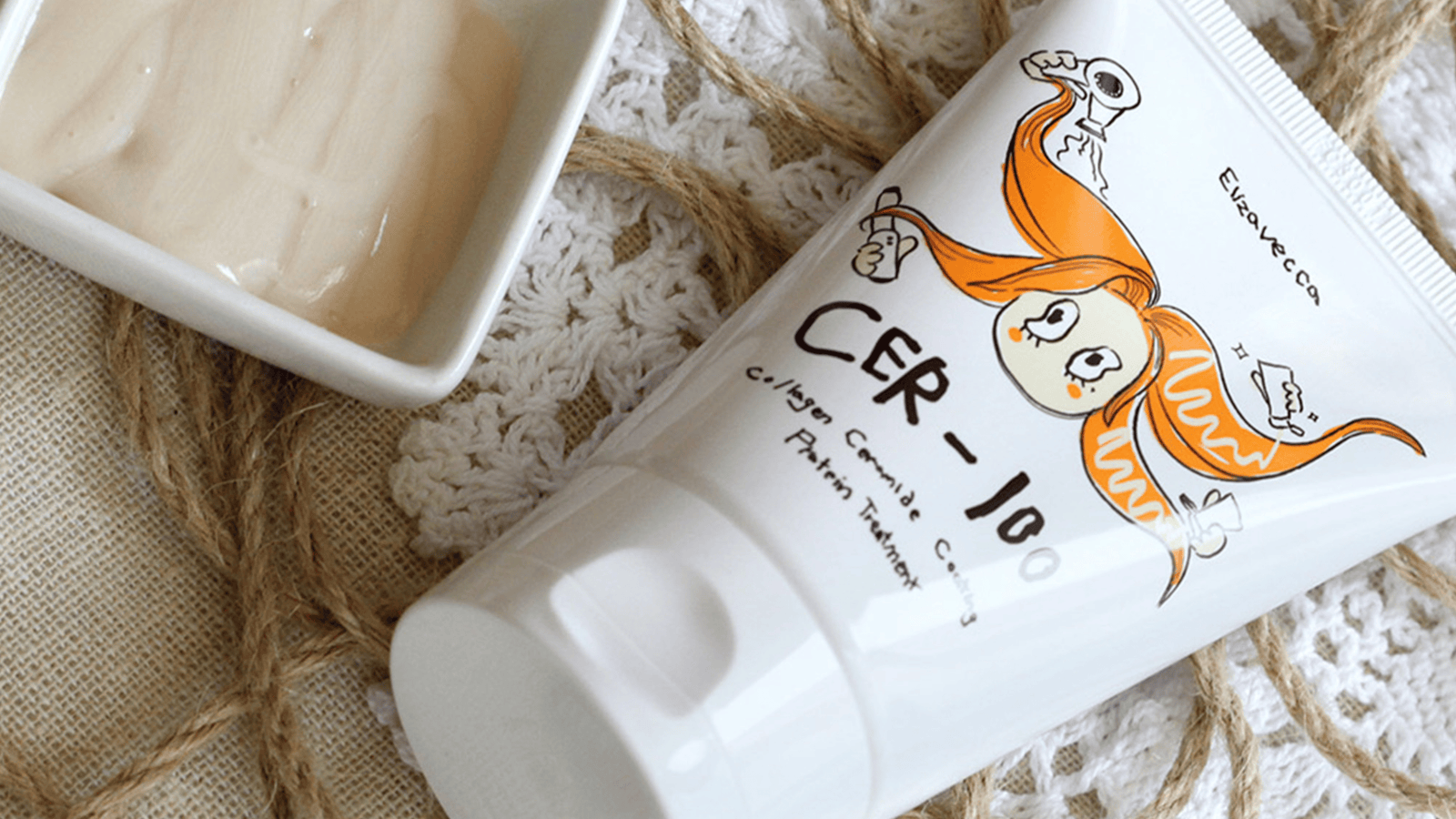 Elizavecca CER-100 Collagen Ceramide Coating Protein Treatment – närande hårinpackning med kollagen och ceramider för skadat och torrt hår