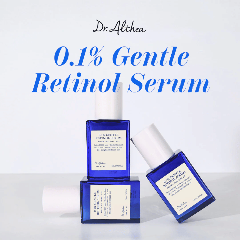 Imagen de Dr. Althea 0.1% Gentle Retinol Serum – un suero suave pero efectivo que cuida la piel, reduce las arrugas y promueve un brillo juvenil.