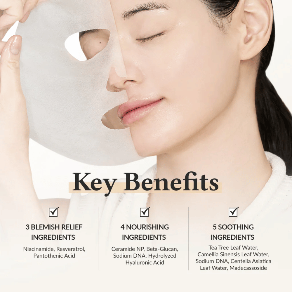 Dr. Althea 345 Relief Cream Mask con niacinamida, resveratrol y ceramida para un efecto calmante, hidratante y fortalecedor de la piel