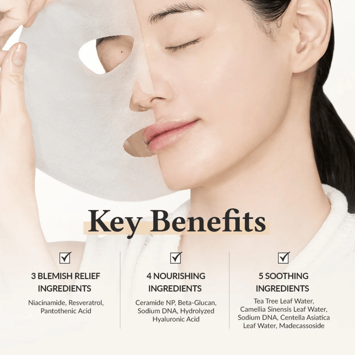 Dr. Althea 345 Relief Cream Mask con niacinamida, resveratrol y ceramida para un efecto calmante, hidratante y fortalecedor de la piel