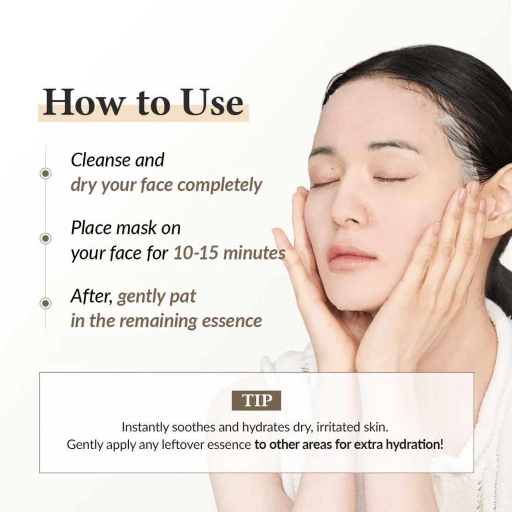 Cómo usar Dr. Althea 345 Relief Cream Mask Sheet mask – aplicar durante 10-15 minutos para una piel hidratada y calmada