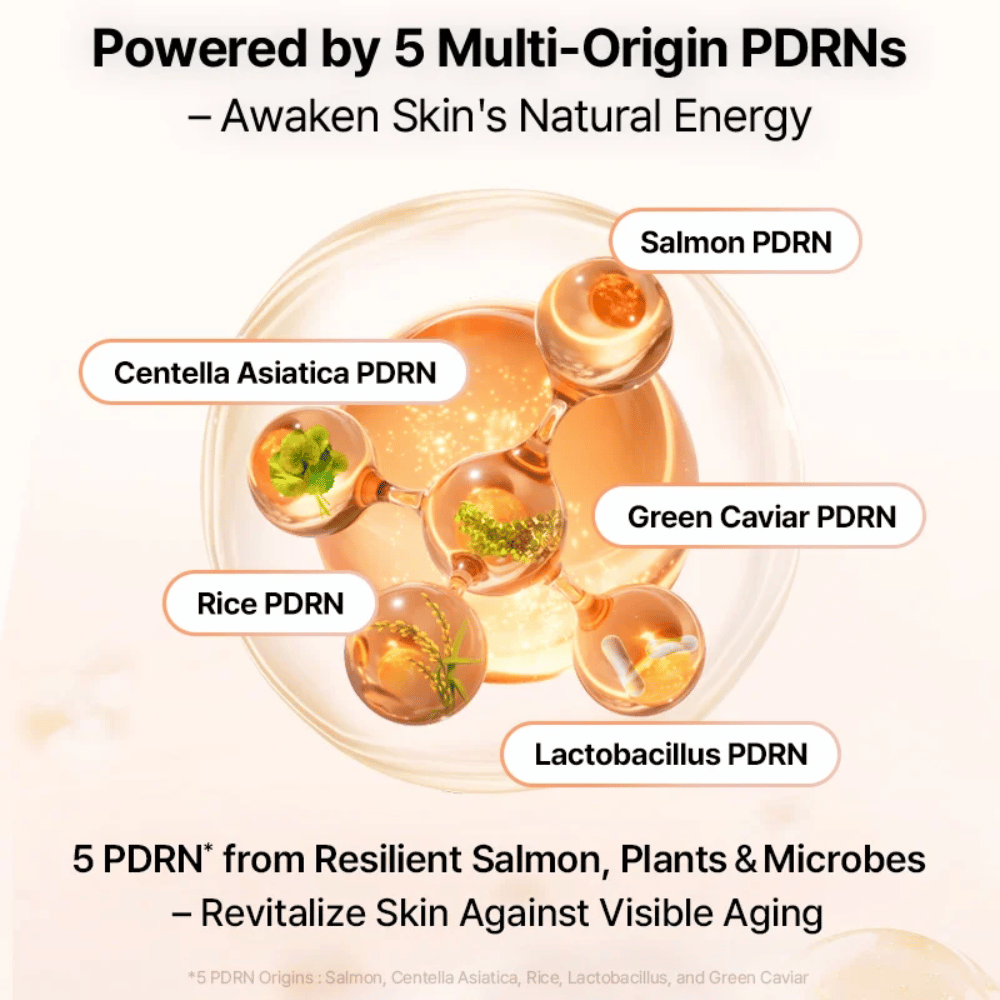 COSRX 5 PDRN B5 Vital Soothing Toner con multi-origen PDRN de salmón, centella, arroz, lactobacillus y caviar verde