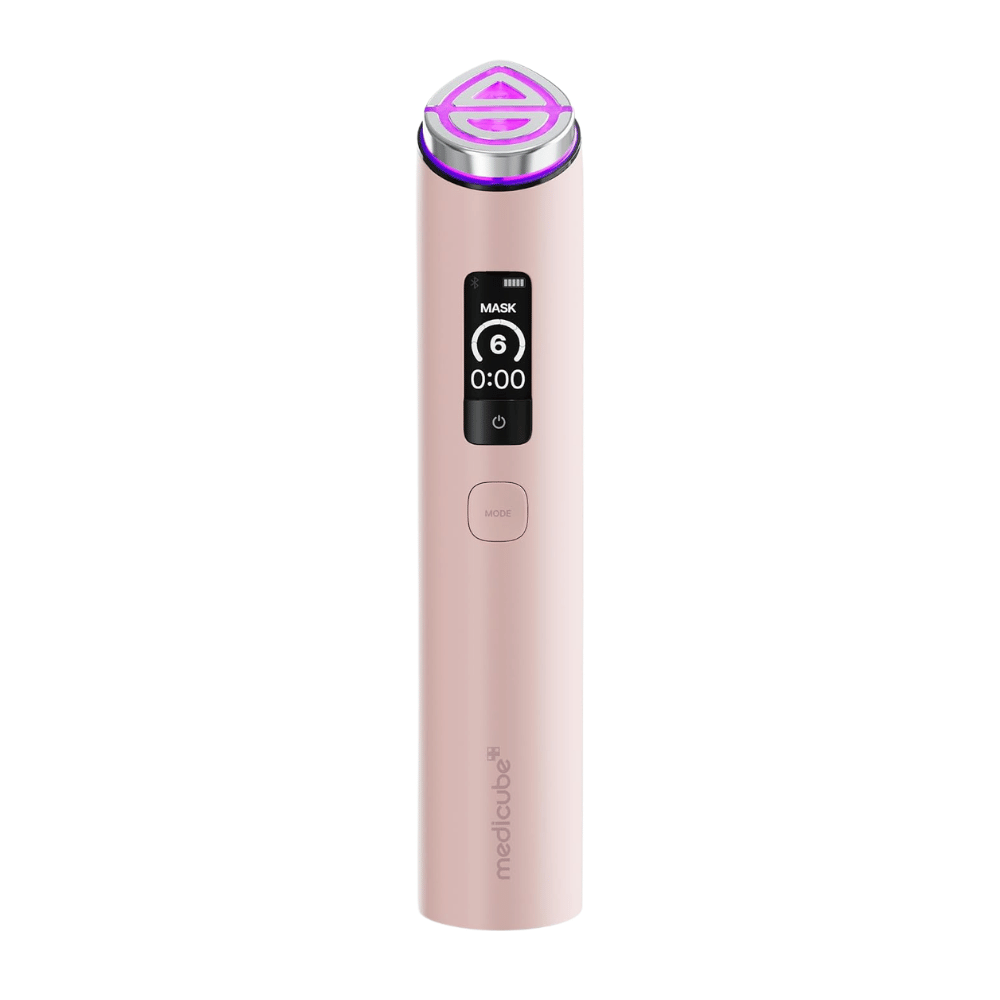 medicube AGE-R Booster Pro X2 Dispositivo de belleza eléctrico rosa con Mask Mode para una mejor absorción del cuidado de la piel y luminosidad