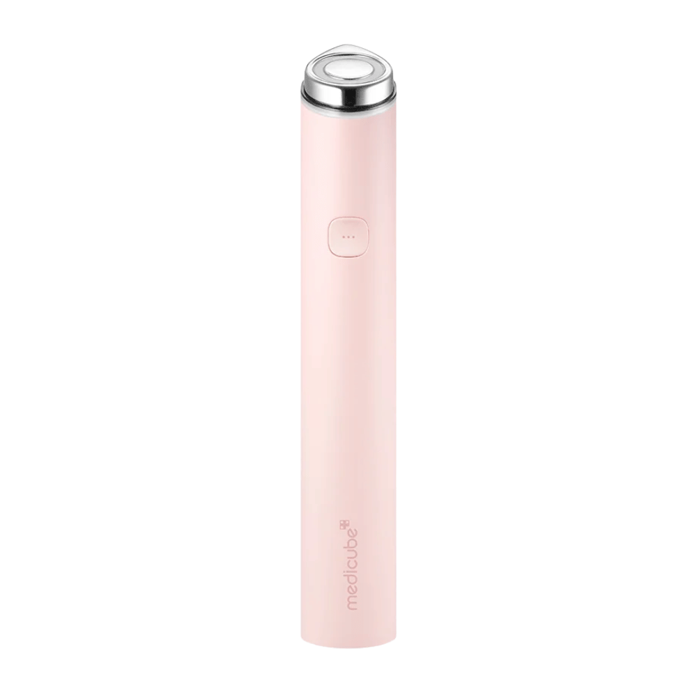 medicube AGE-R Booster Pro Mini Plus Dispositivo de belleza portátil rosa para un mayor brillo y una rutina de cuidado de la piel más eficaz