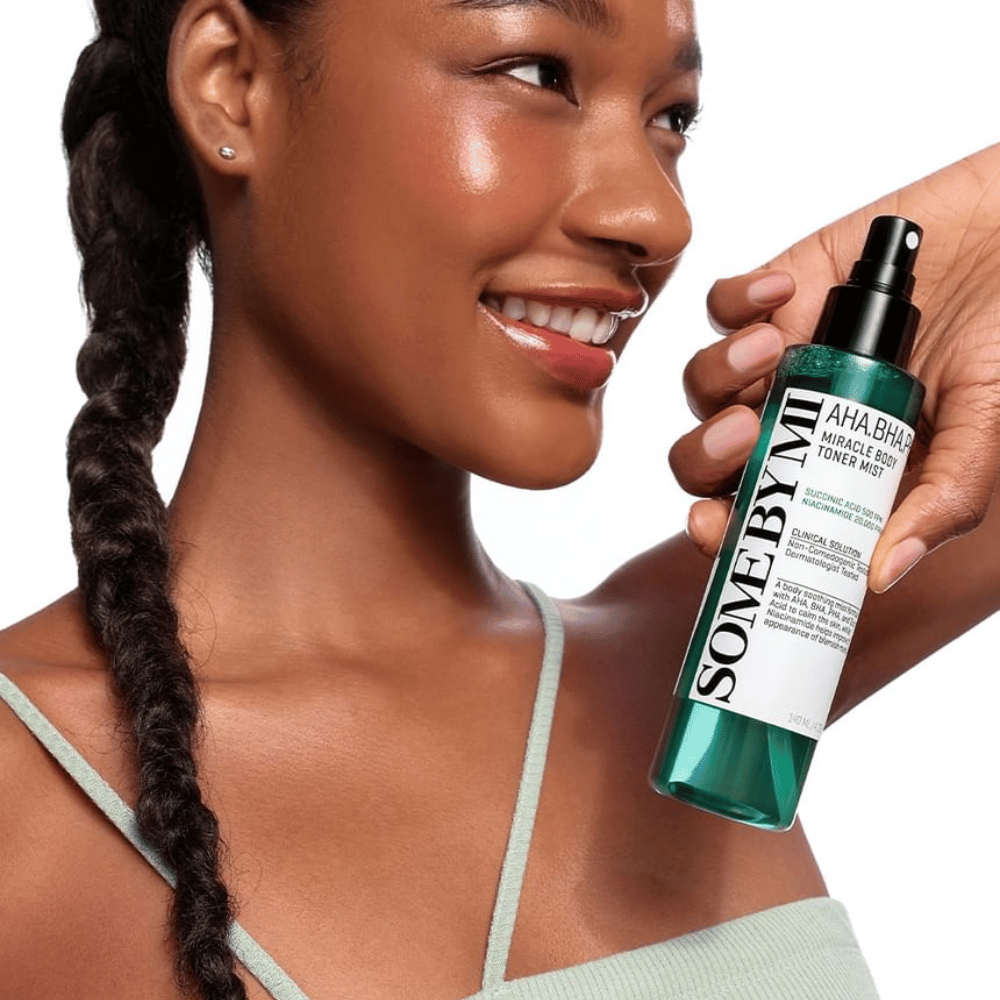 Some By Mi AHA BHA PHA Miracle Body Toner Mist cuidado de la piel – spray corporal que ayuda a cuidar la piel, reducir las impurezas y dar una sensación fresca.