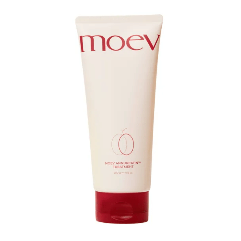 MOEV Annurcatin Treatment 200g – un tratamiento profundo para el cabello con manzana Annurca, biotina y cafeína que fortalece, hidrata y proporciona brillo y resistencia al cabello.