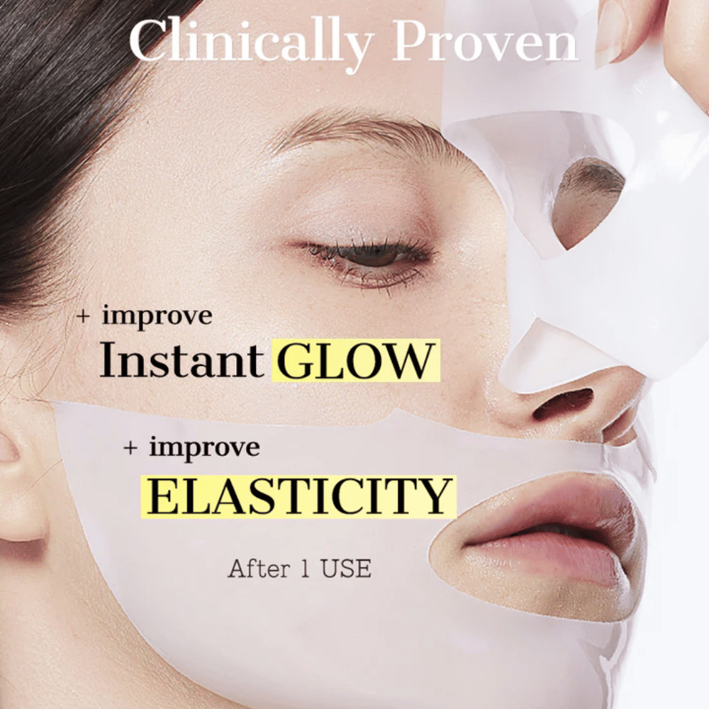 Mascarilla COSRX Snail Mucin clínicamente probada que proporciona luminosidad inmediata y mejora la elasticidad de la piel después de una sola aplicación.