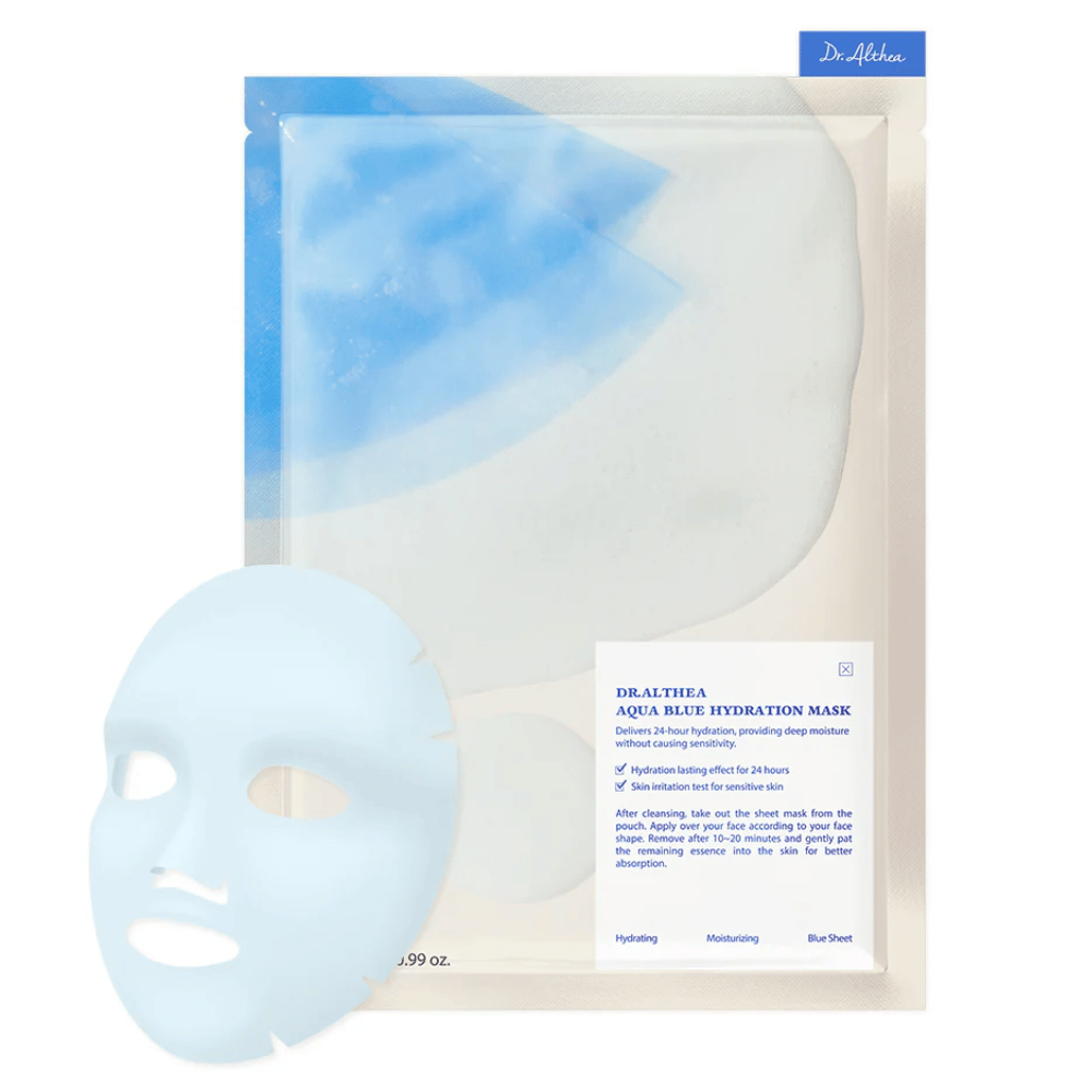 Dr. Althea Aqua Blue Hydration Mask
Proporciona 24 horas de hidratación profunda sin irritar la piel. Perfecto para piel sensible. La mascarilla contiene azuleno que calma e hidrata intensamente.