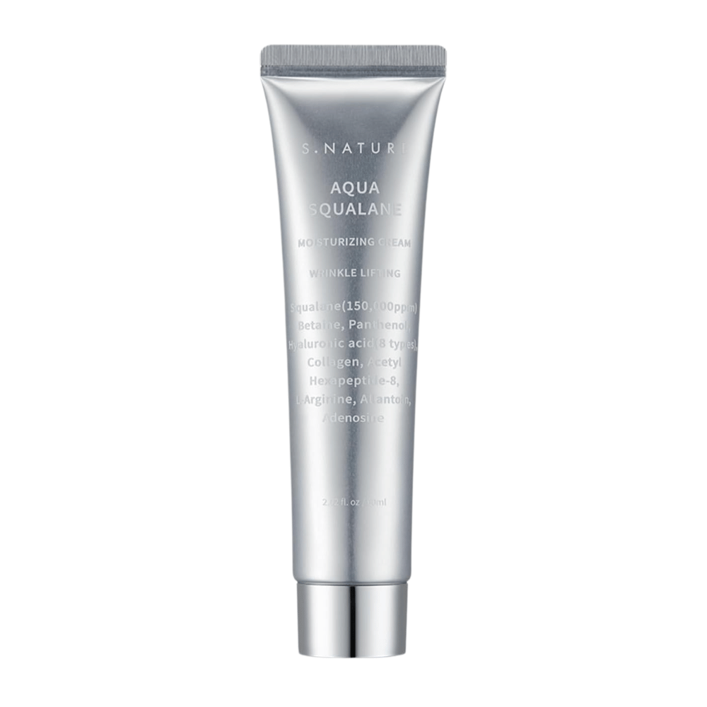 S.NATURE Aqua Squalane Moisturizing Cream 60 ml – crema facial hidratante con squalane y ácido hialurónico para una piel suave e hidratada.