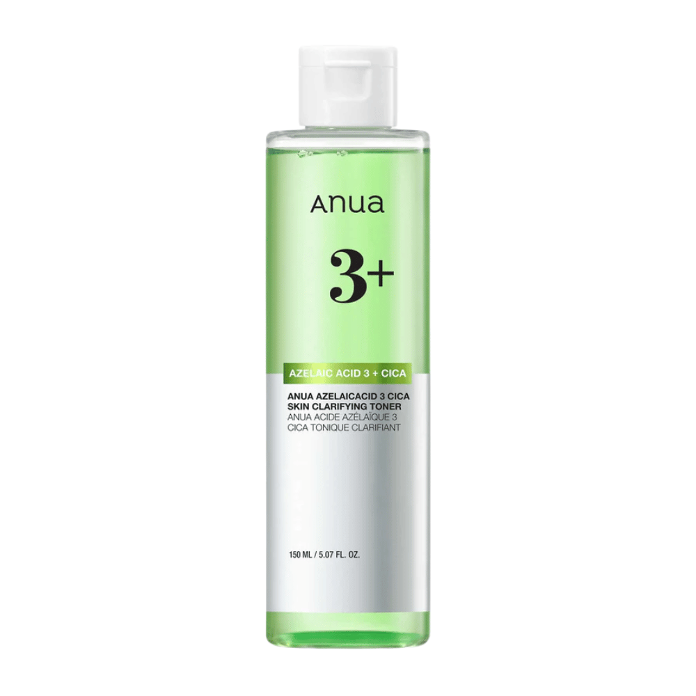 Anua Azelaic Acid 3 Cica Skin Clarifying Toner 150 ml – tónico calmante con 3 % de ácido azelaico y Cica para piel sensible, impura y propensa al enrojecimiento.