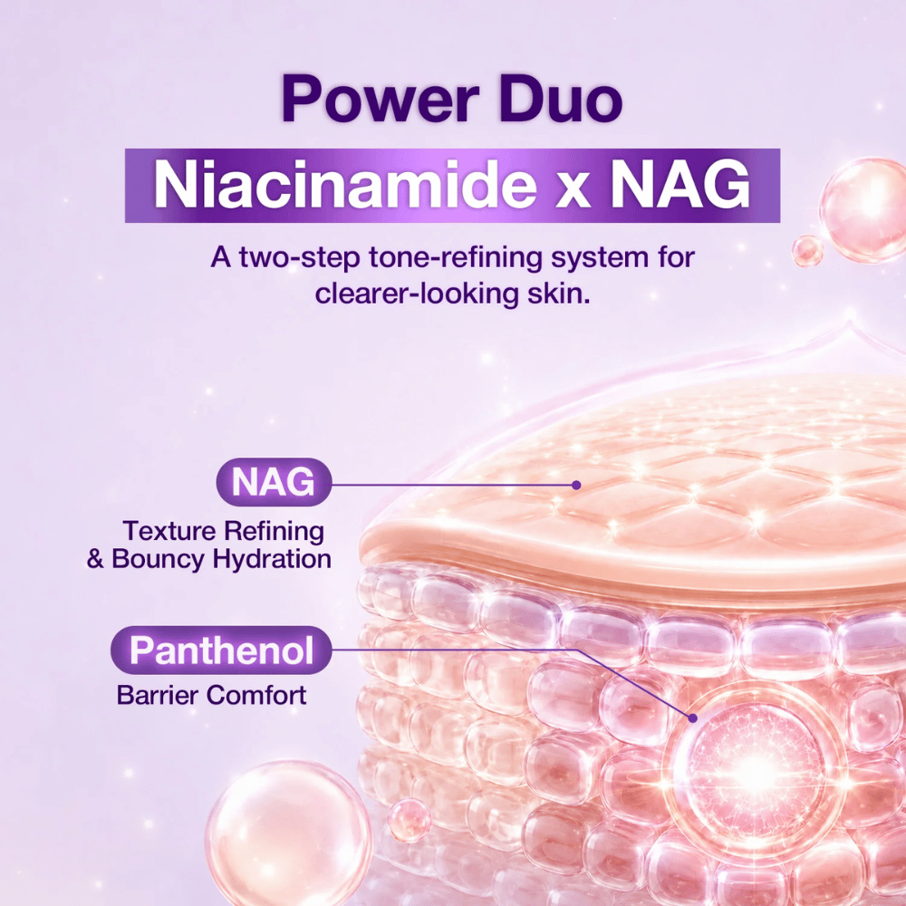3. NINE LESS B-Boost 22% Niacinamide Serum – niacinamida y NAG para una textura de la piel más uniforme e hidratación