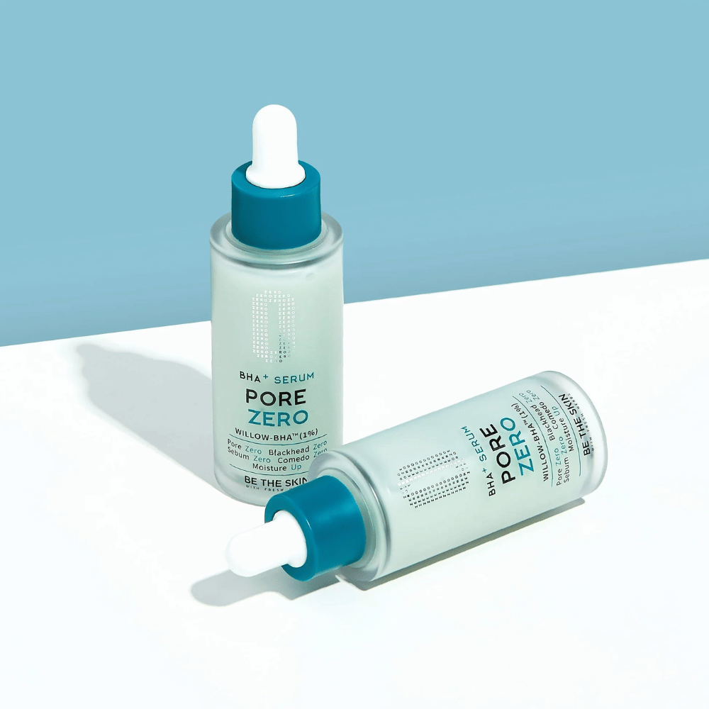 Dos frascos de Be The Skin BHA+ Pore Zero Serum con Willow-BHA 1 %