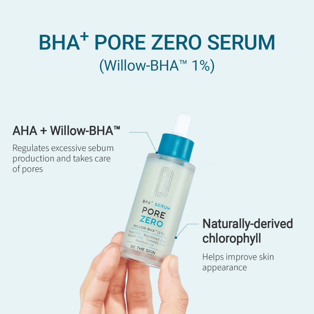 Be The Skin BHA+ Pore Zero Serum con Willow-BHA y clorofila natural