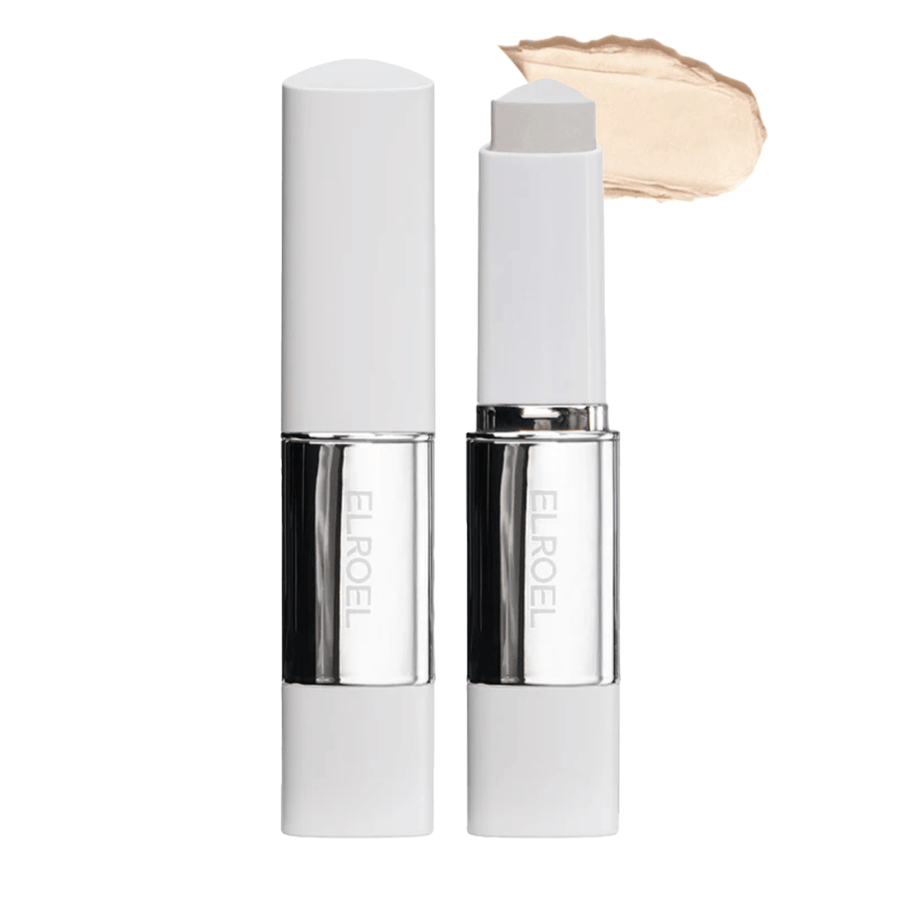 ELROEL Blanc Cover Cream Stick concealer en tono claro con textura cremosa que proporciona cobertura uniforme y acabado natural.