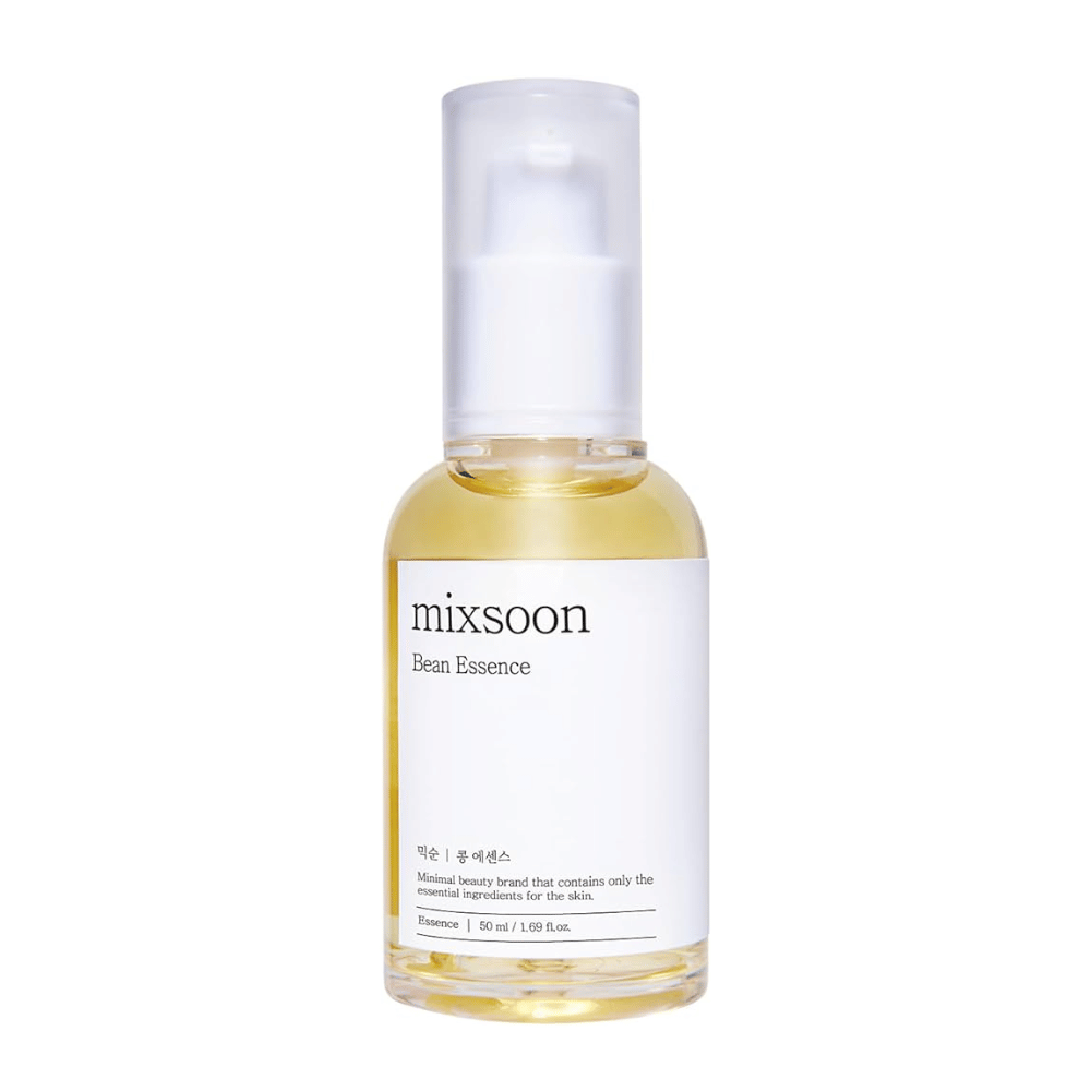 mixsoon Bean Essence-botella contra fondo blanco.