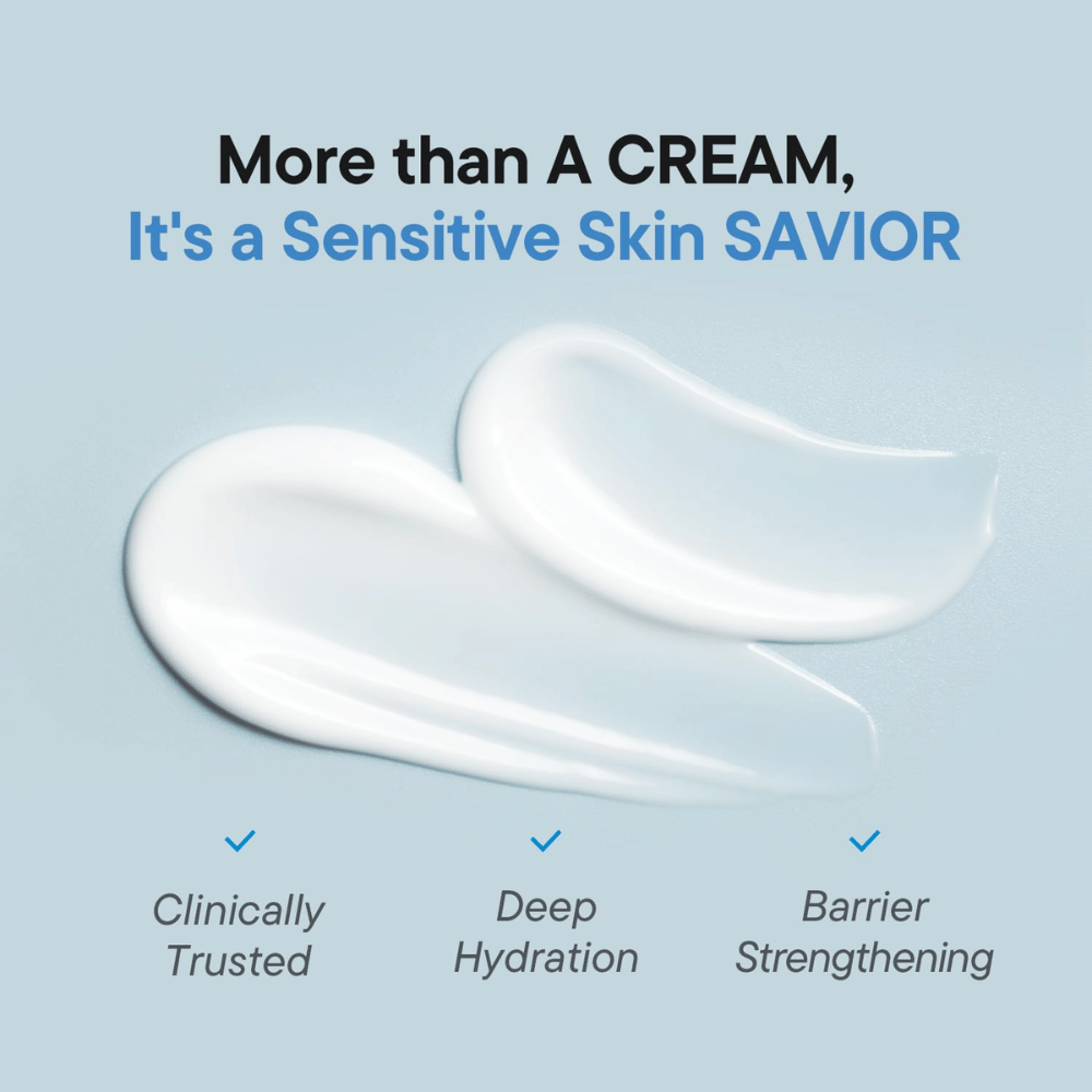 iUNIK Beta-Glucan 3X Barrier Cream con fórmula clínicamente probada para hidratación intensiva y cuidado de la piel que refuerza la barrera