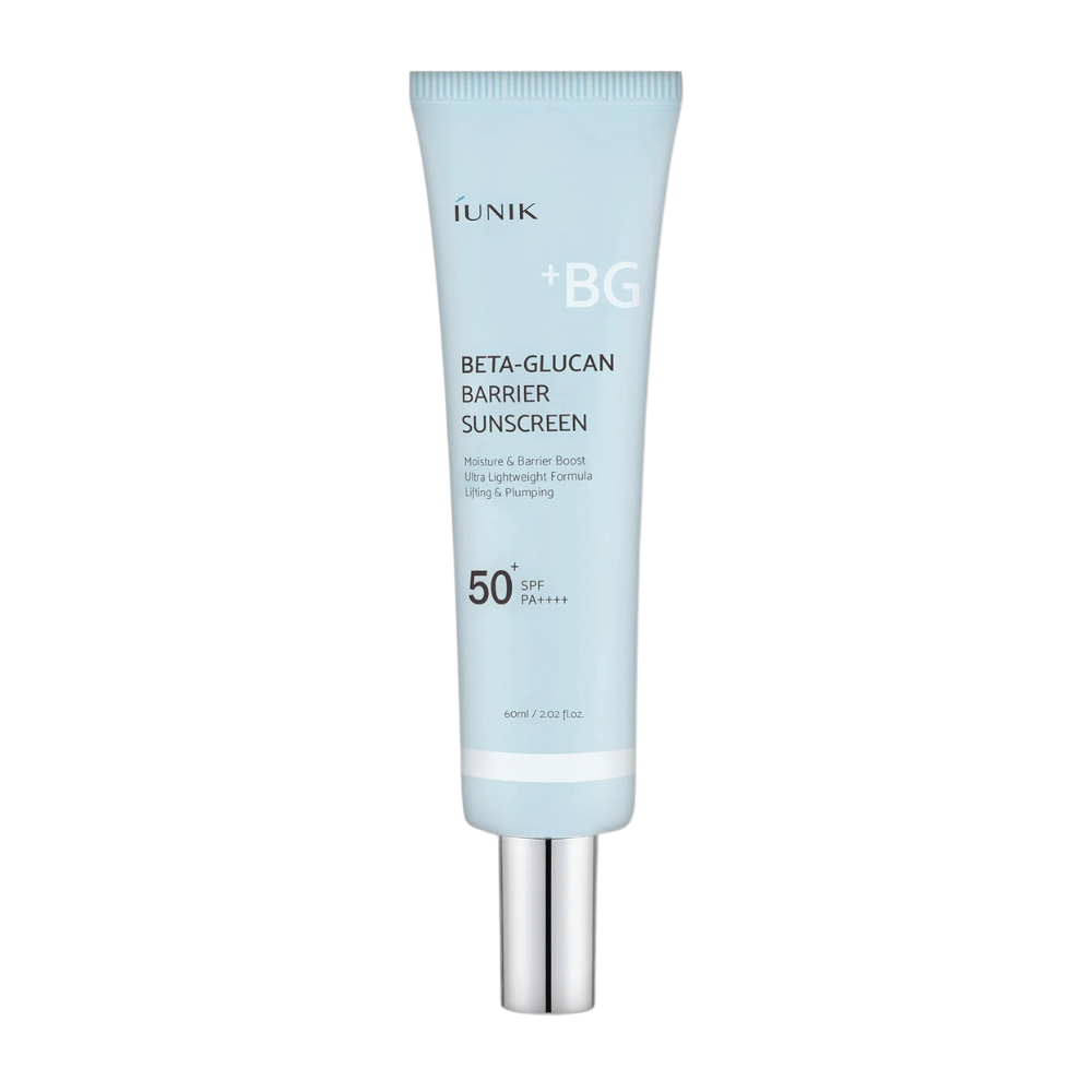 iUNIK Beta-Glucan Barrier Sunscreen SPF50+ PA++++ crema solar facial hidratante con acabado invisible imagen del producto