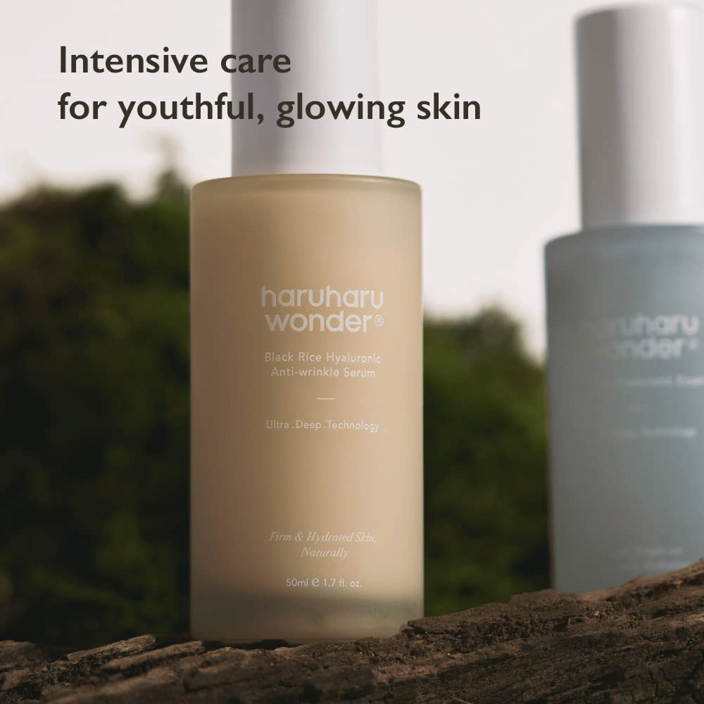 Haruharu Wonder Black Rice Hyaluronic Anti-Wrinkle Serum – cuidado intensivo para una piel hidratada y luminosa