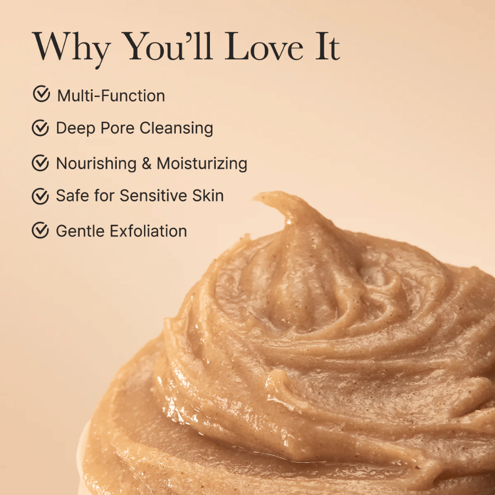 Arencia Calendula Rice Mochi Cleanser – limpieza multifuncional que limpia profundamente los poros, hidrata y es segura para la piel sensible.