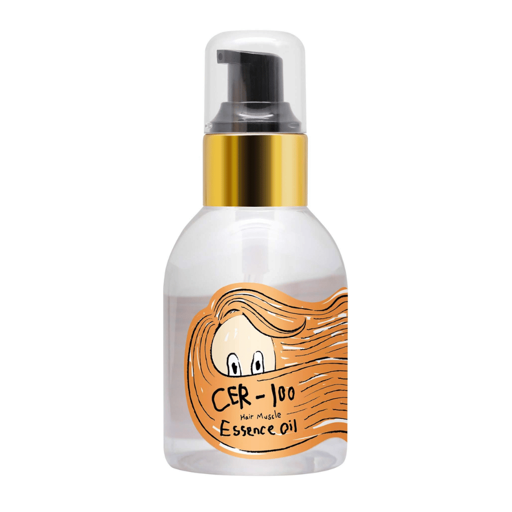 Elizavecca CER-100 Hair Muscle Essence Oil aceite para el cabello – aceite coreano nutritivo que ayuda a reparar el cabello dañado, hidratar las longitudes y dar un resultado sedoso.