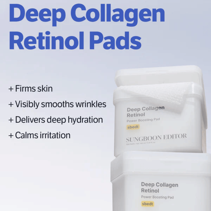Discos coreanos con retinol y colágeno que ayudan a reducir las arrugas, fortalecer la piel y mejorar su textura