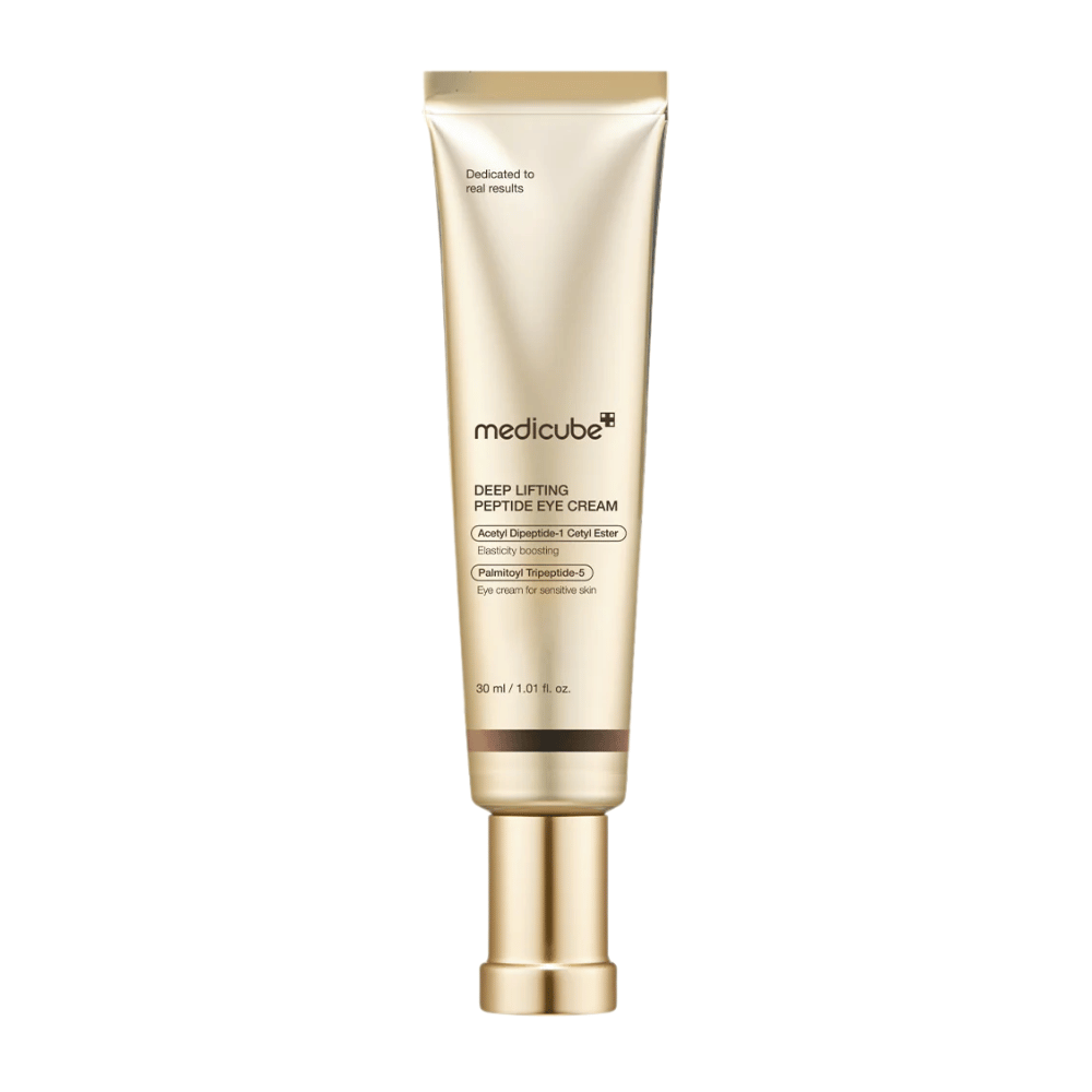 Medicube Deep Lifting Peptide Eye Cream – crema para ojos anti-envejecimiento con péptidos que mejoran la firmeza, reducen las líneas finas e hidratan.