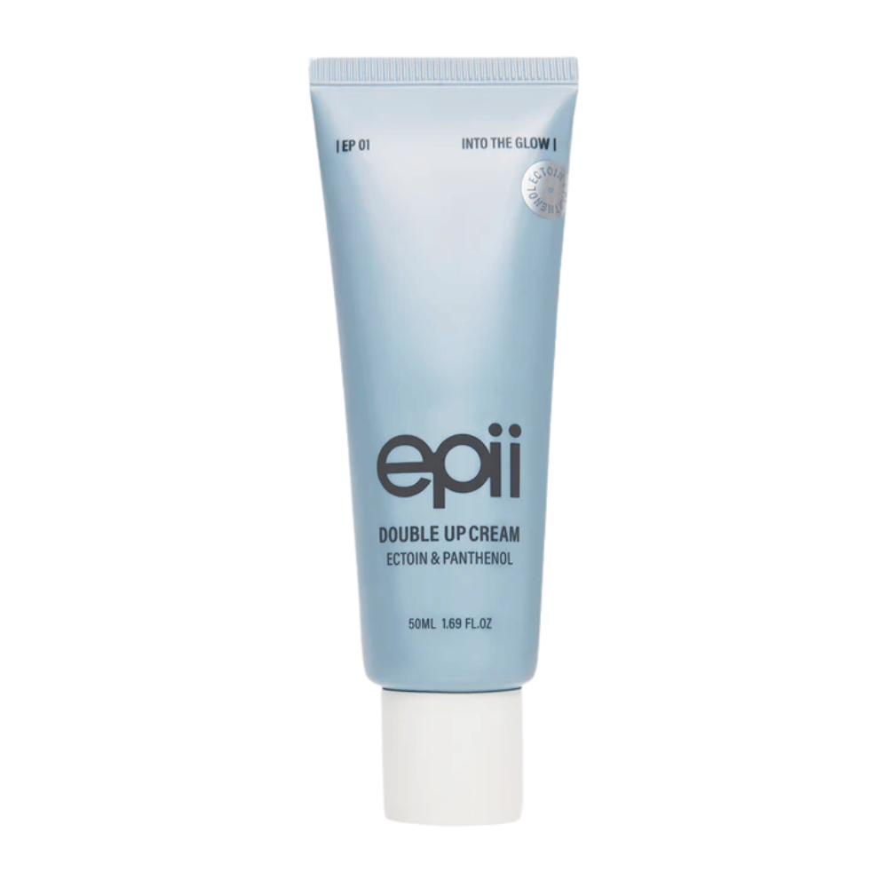 EPII Double Up Cream Ectoin & Panthenol 50 ml – crema facial hidratante que calma la piel sensible y fortalece la barrera cutánea.