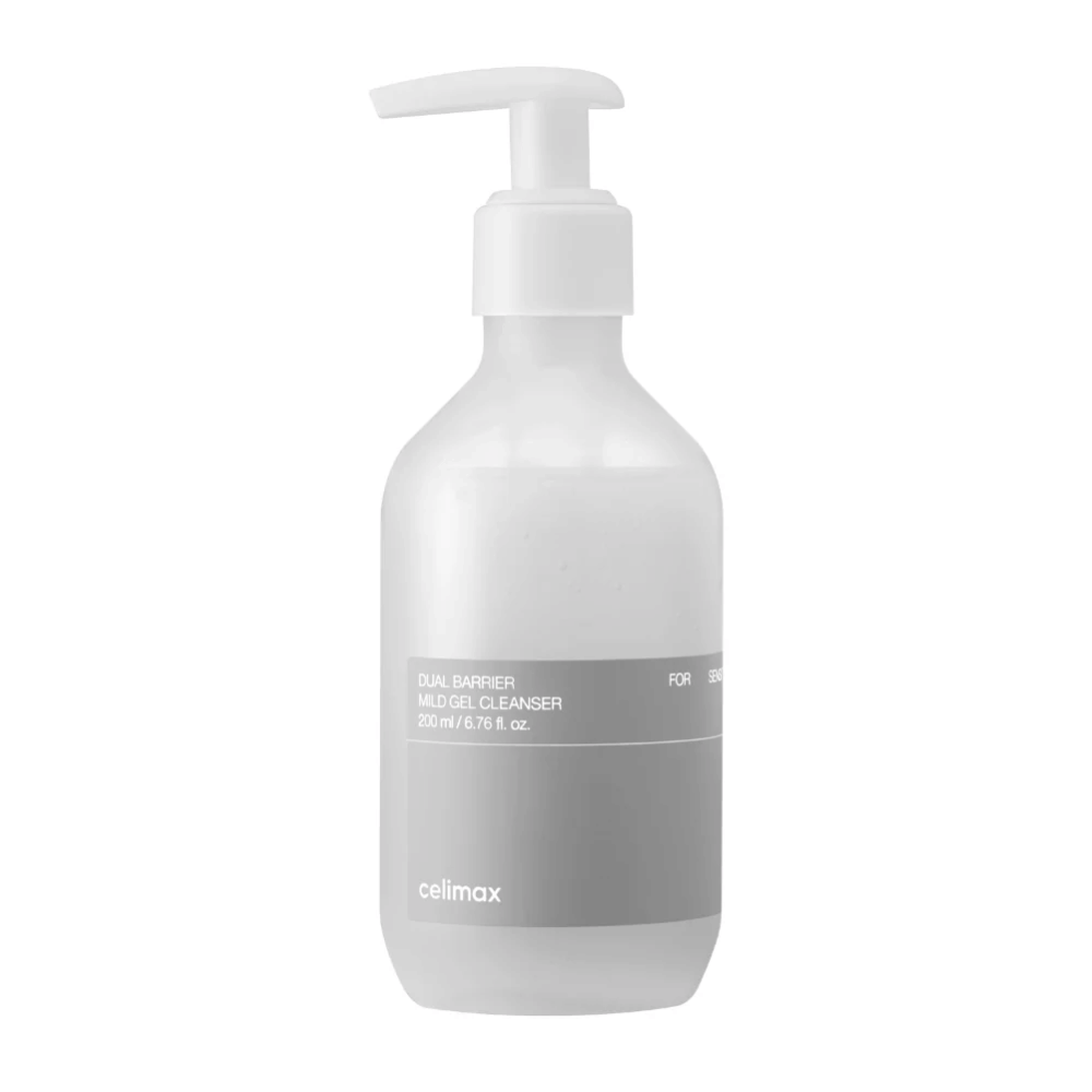 Celimax Dual Barrier Mild Gel Cleanser 200 ml – limpiador facial en gel suave que limpia suavemente, hidrata y ayuda a preservar la barrera protectora de la piel.