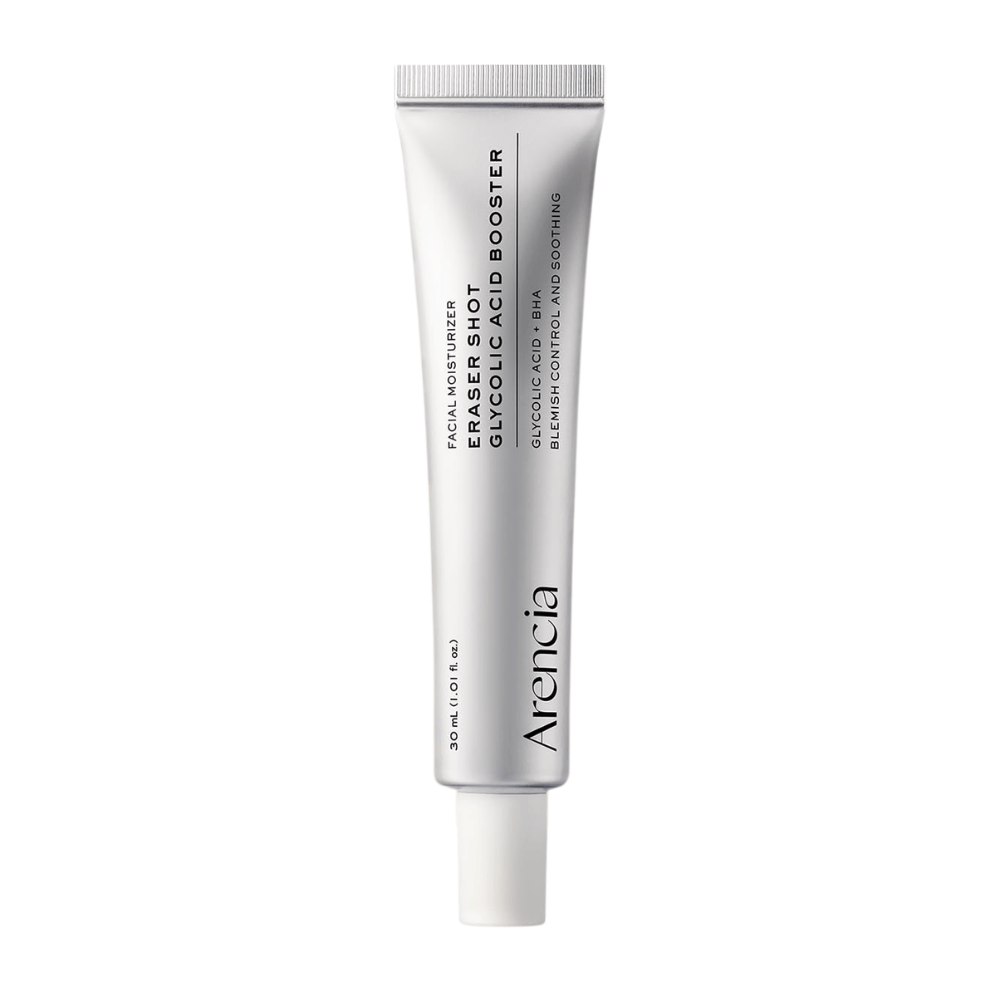 Arencia Eraser Shot Glycolic Acid Booster 30 ml – producto facial exfoliante con ácido glicólico y BHA