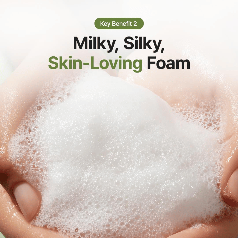 Purito Seoul From Green Deep Foaming Cleanser – espuma limpiadora cremosa y suave para la limpieza facial diaria