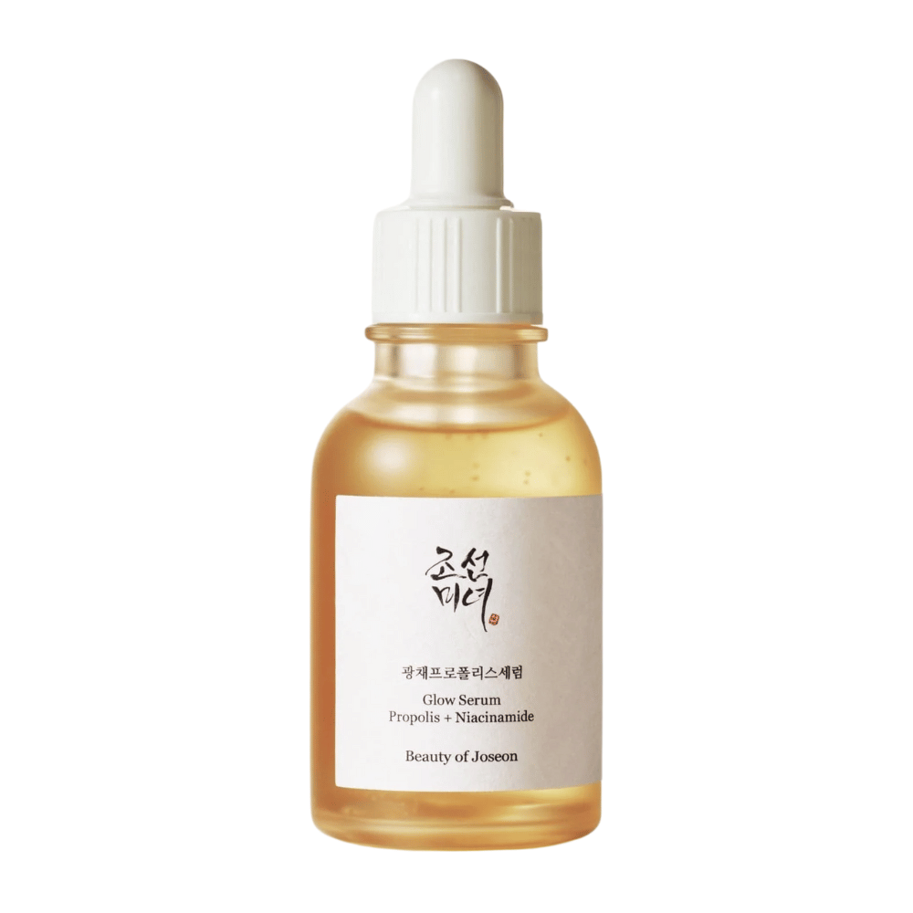 Beauty of Joseon Glow Serum Propóleo + Niacinamida en botella con pipeta – suero coreano que ilumina, unifica el tono de piel y fortalece la barrera cutánea.