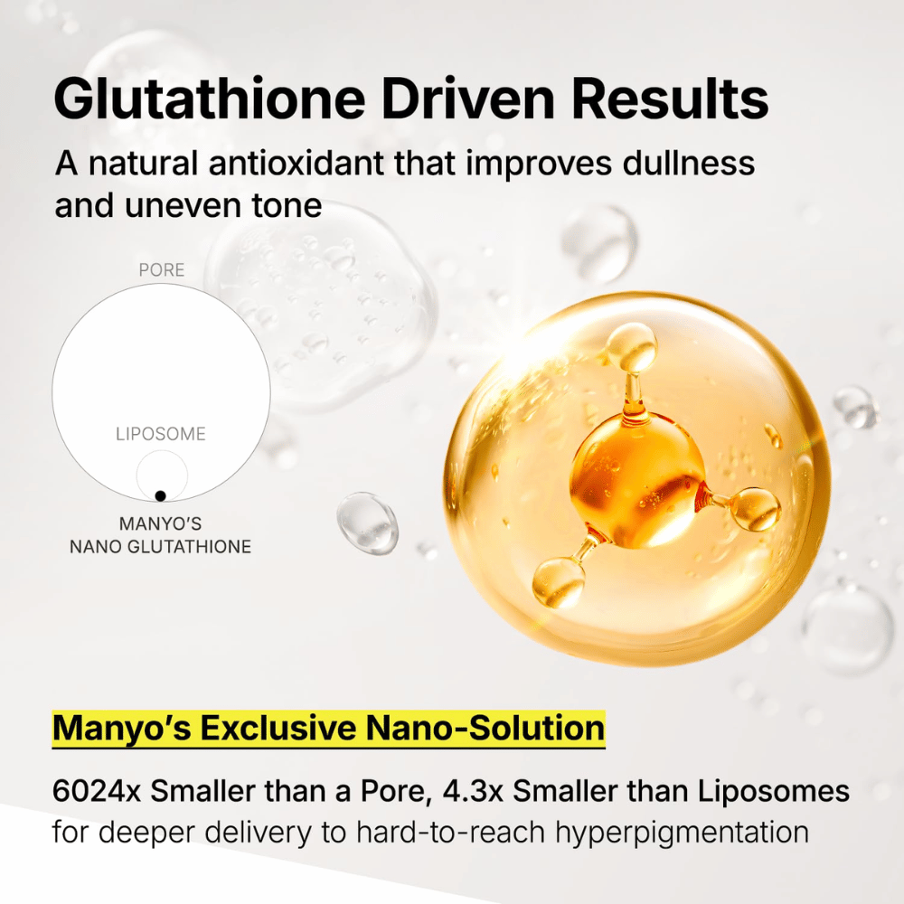 Ma:nyo Glutathione 7 Dark Spot Serum Patch con nano-glutathione para un tratamiento de acción profunda de manchas oscuras y tono de piel desigual