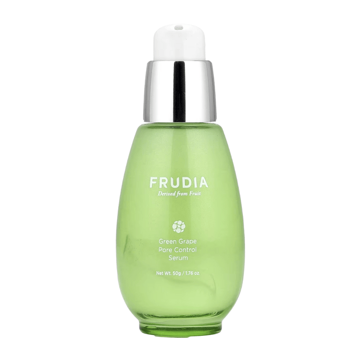 Frudia Green Grape Pore Control Serum 50 g – suero facial coreano con extracto de uva verde que minimiza los poros, equilibra la piel grasa y proporciona una piel hidratada y clara.