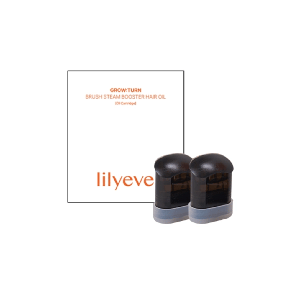 LILYEVE Grow:Turn Brush Steam Booster Hair Oil Set – set de cuidado capilar con dos boosters