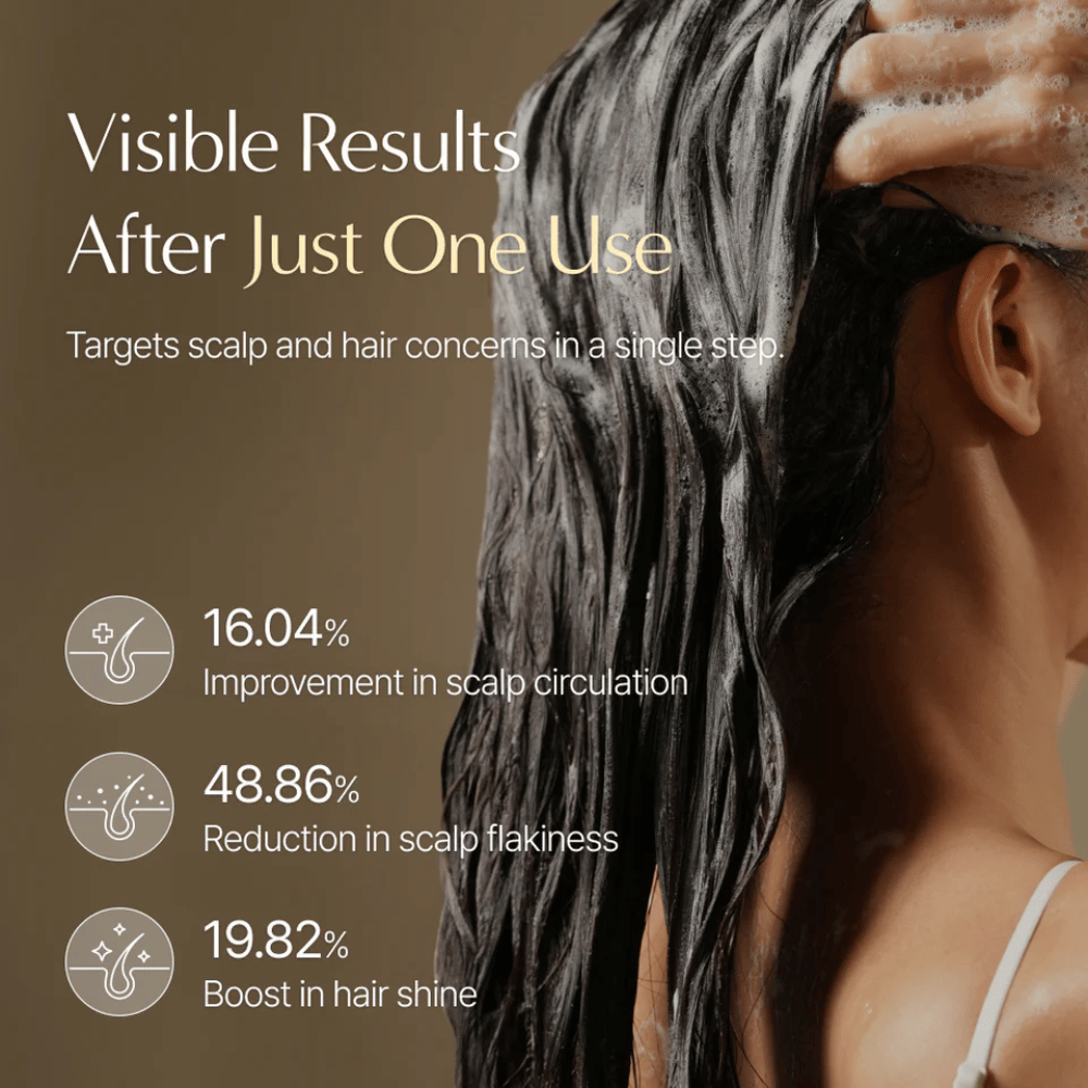 LILYEVE Grow:Turn Exosome 3D Volume Brush Shampoo que se masajea en el cuero cabelludo con aplicador de cepillo