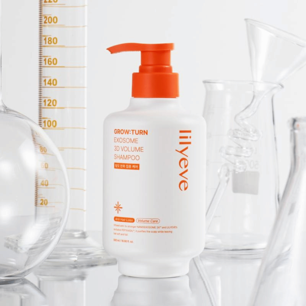 LILYEVE Grow:Turn Exosome 3D Volume Shampoo con exosomas para un cabello con más cuerpo y un cuero cabelludo sano