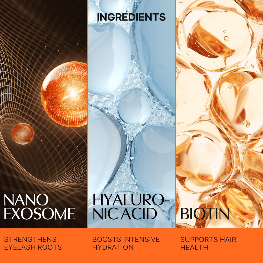 LILYEVE Grow Turn Exosome Dual Lash Serum con nanoexosomas, ácido hialurónico y biotina para el cuidado de las pestañas.