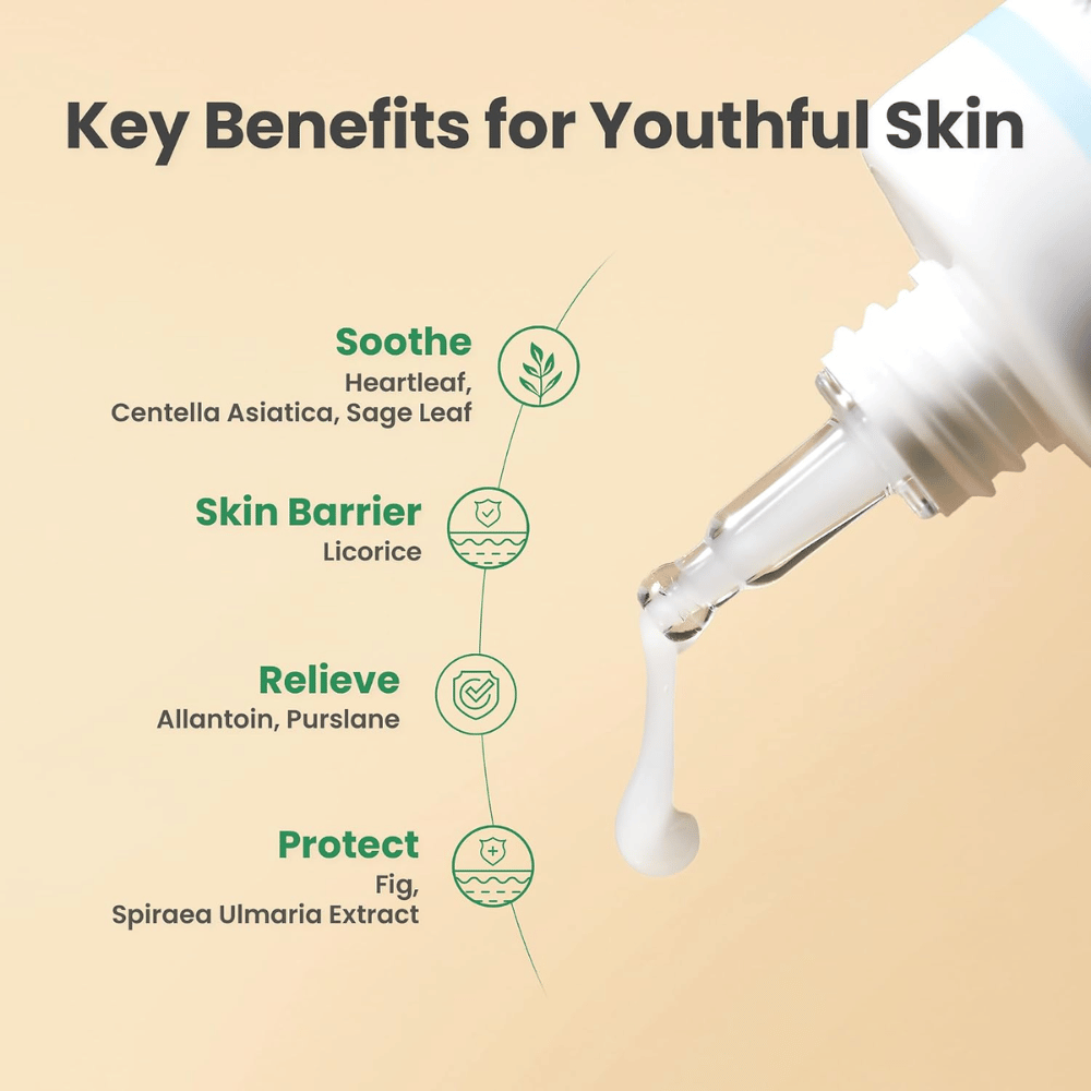 AXIS-Y Heartleaf My Type Calming Cream – cuidado de la piel calmante, fortalecedor de la barrera y protector