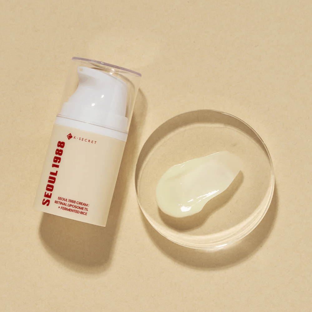 Imagen del producto donde se ve el contenido para SEOUL 1988 Cream : Retinal Liposome 1% + Fermented Rice 50ml