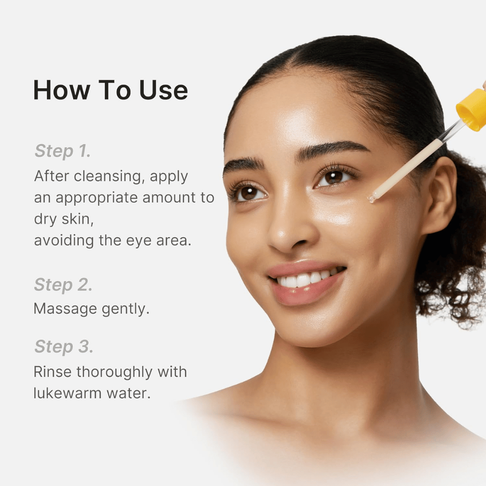 Cómo usar Medicube Kojic Acid Turmeric Peel Shot – aplicar sobre la piel seca, masajear suavemente y enjuagar con agua tibia.
