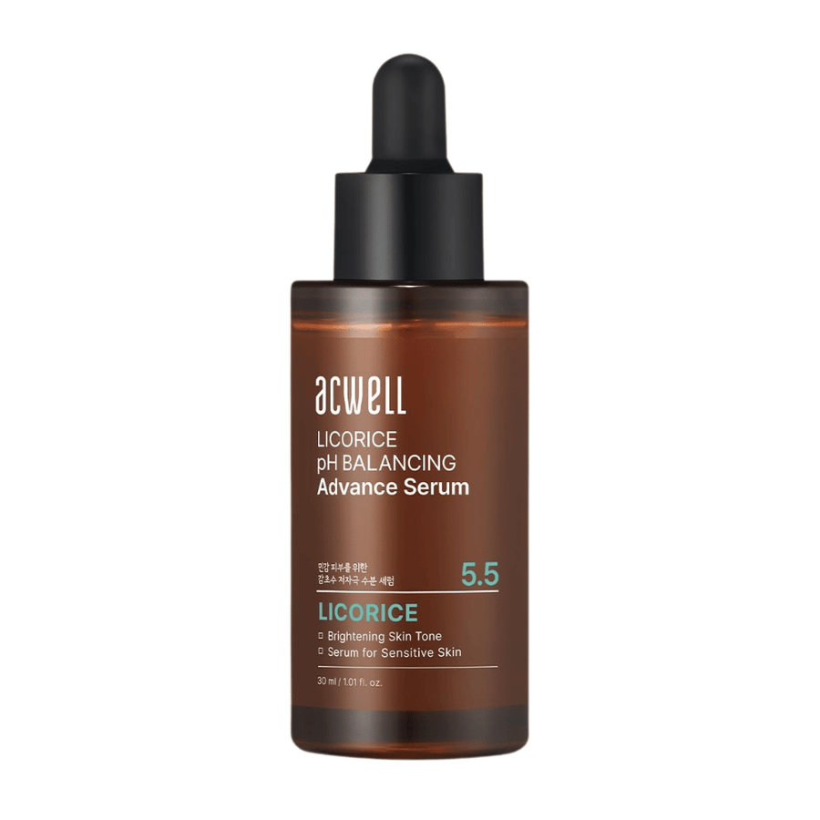 Imagen de producto recortada limpia de Acwell Licorice pH Balancing Advance Serum sobre fondo claro.