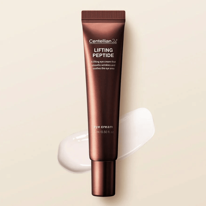 Centellian24 Lifting Peptide Eye Cream contorno de ojos – contorno de ojos coreano con péptidos que ayudan a hidratar la piel alrededor de los ojos y reducir la visibilidad de líneas finas y arrugas.