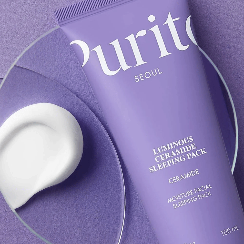 Purito Luminous Ceramide Sleeping Pack 100 ml – mascarilla nocturna con ceramidas y textura cremosa para piel seca y deshidratada
