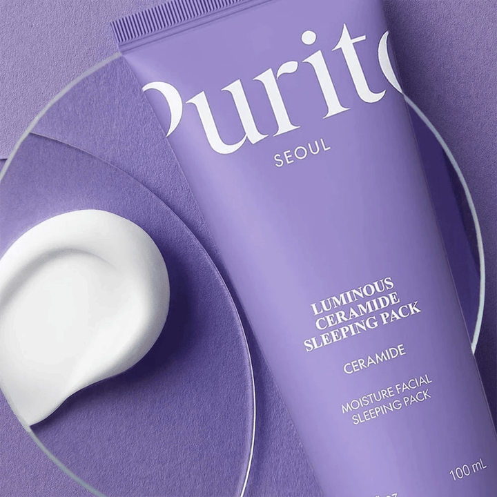 Purito Luminous Ceramide Sleeping Pack 100 ml – mascarilla nocturna con ceramidas y textura cremosa para piel seca y deshidratada