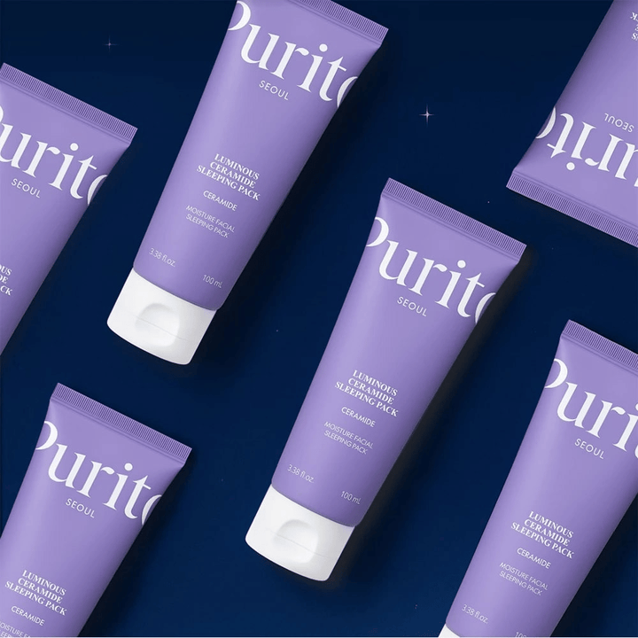 Purito SEOUL Luminous Ceramide Sleeping Pack – mascarilla nocturna hidratante con ceramidas que fortalece la barrera de la piel y aporta luminosidad