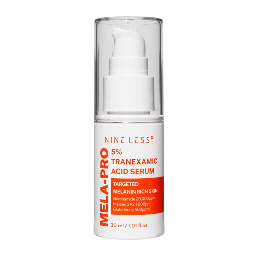 NINE LESS MELA-PRO 5% Tranexamic Acid Serum 30 ml, suero coreano contra manchas de pigmentación y tono de piel desigual.