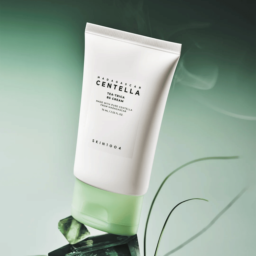 Crema facial de centella asiática que calma la piel, reduce la inflamación y proporciona una hidratación intensa sin sentirse pesada