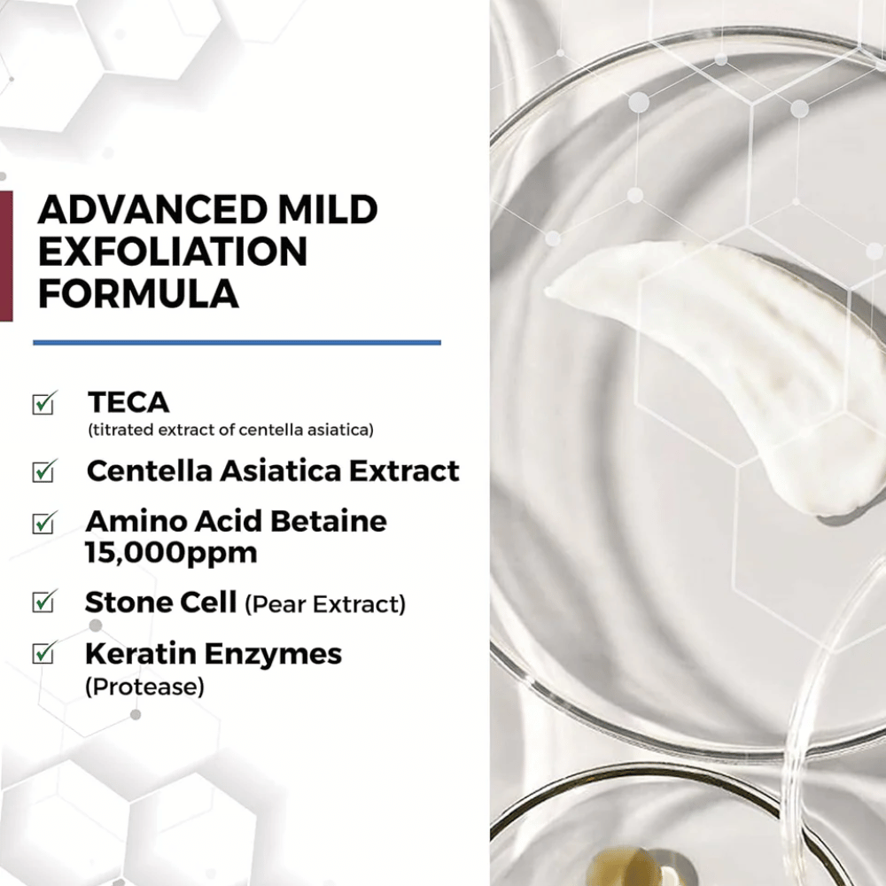 Centellian24 Madeca Amino Acid Cleansing Foam ingredientes – fórmula exfoliante suave con TECA, extracto de Centella Asiatica, aminoácidos y enzimas de queratina que ayudan a limpiar la piel suavemente y eliminar las células muertas de la piel.