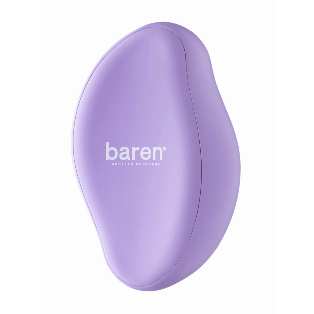 1. Baren Magic Glass Stone Foot File – lima para pies morada con diseño ergonómico para eliminar callosidades y piel seca de los pies
