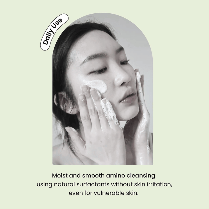 Heimish Matcha Biome Amino Acne Cleansing Foam – limpieza facial diaria suave con aminoácidos y matcha para piel sensible y propensa al acné